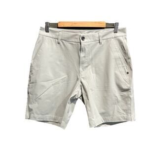 Vuori Light Gray Men's Meta Shorts Size 32